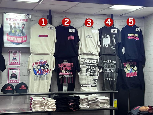 Seconds of Summer 5SOS 2026 World Tour T-Shirts (Reprint)