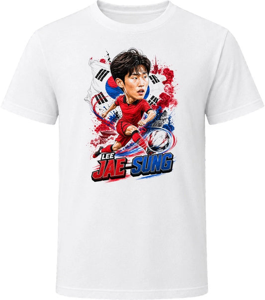 Lee Jae-sung South Korea Soccer Caricature 2026 World Cup T Shirt