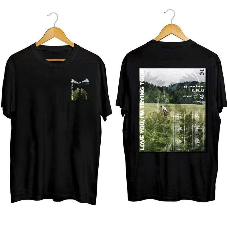 Grandson Love You, I'm Trying Tour 2023 Shirt, Grandson Rapper 2023 Tour Shirt