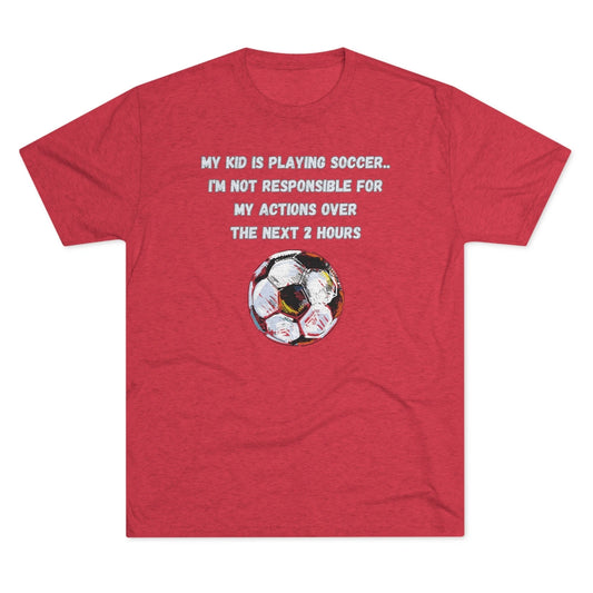 Mom's Soccer Gameday TShirt.  Multiple Sizes and Colors Tri-Blend Fabric