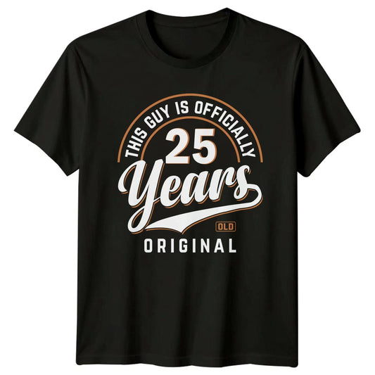 This Guy Is Officially 25 Mens T-Shirt 25th Birthday Milestone Gift For Him