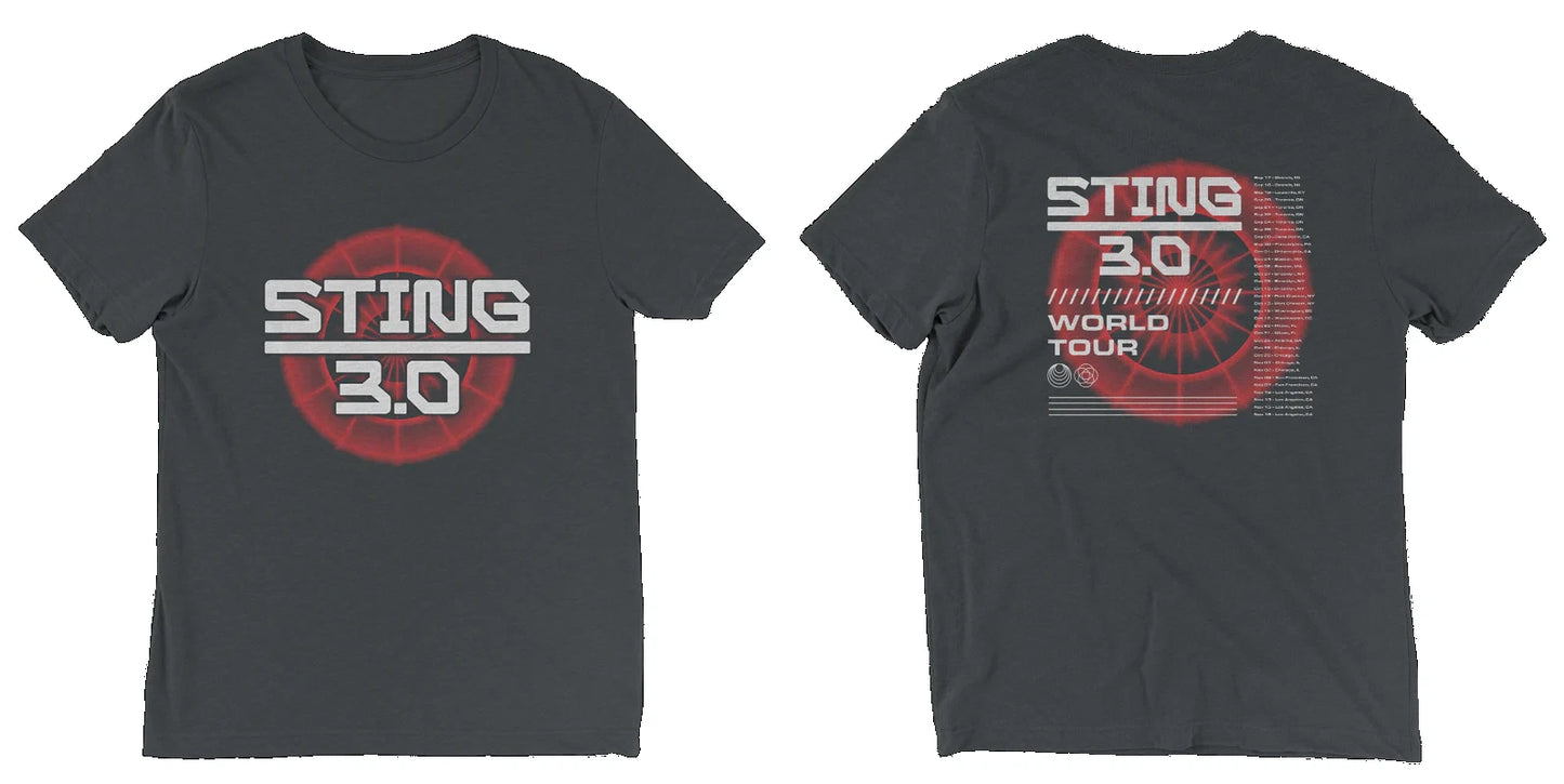 Sting 3.0 World Tour 2026 Graphic Multicolor Short Sleeves T Shirt
