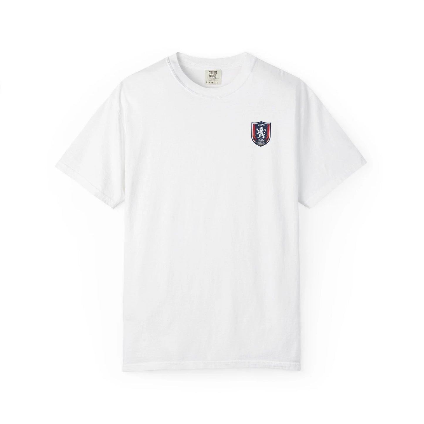 England 2026 Lion Shield T-Shirt | Soccer Crest Tee