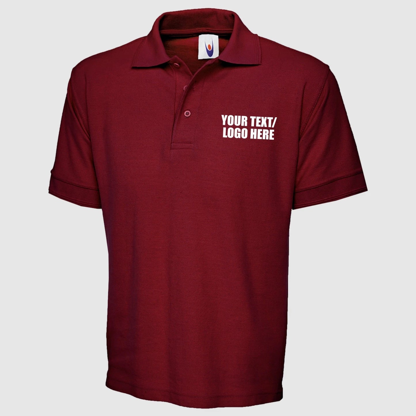 Personalised Heavyweight Poloshirt Custom Printed 50% Polyester 50% Cotton Shirt