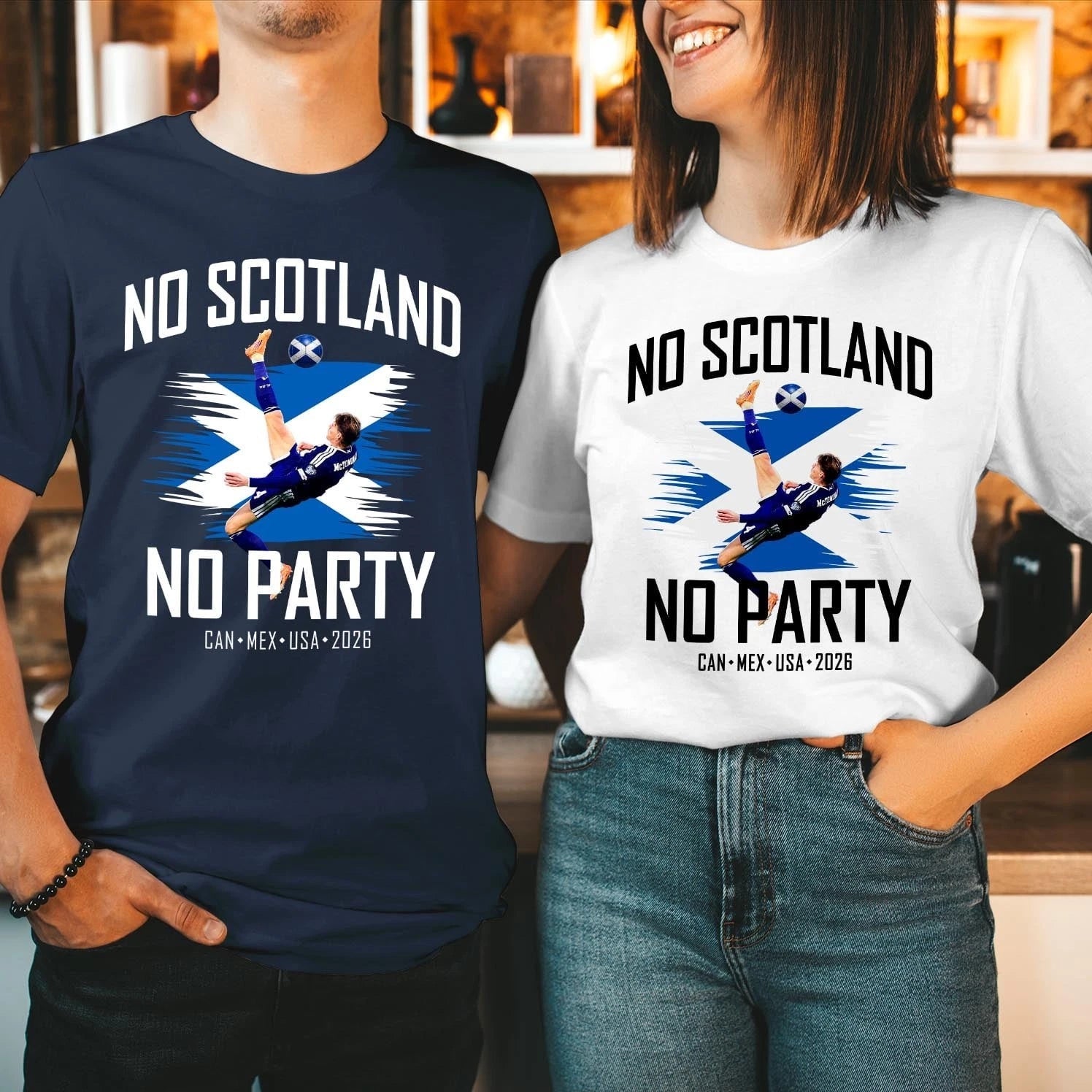 No Scotland No Party, We'll Be Coming, 2026 Football Fan T-Shirt (SC-10)