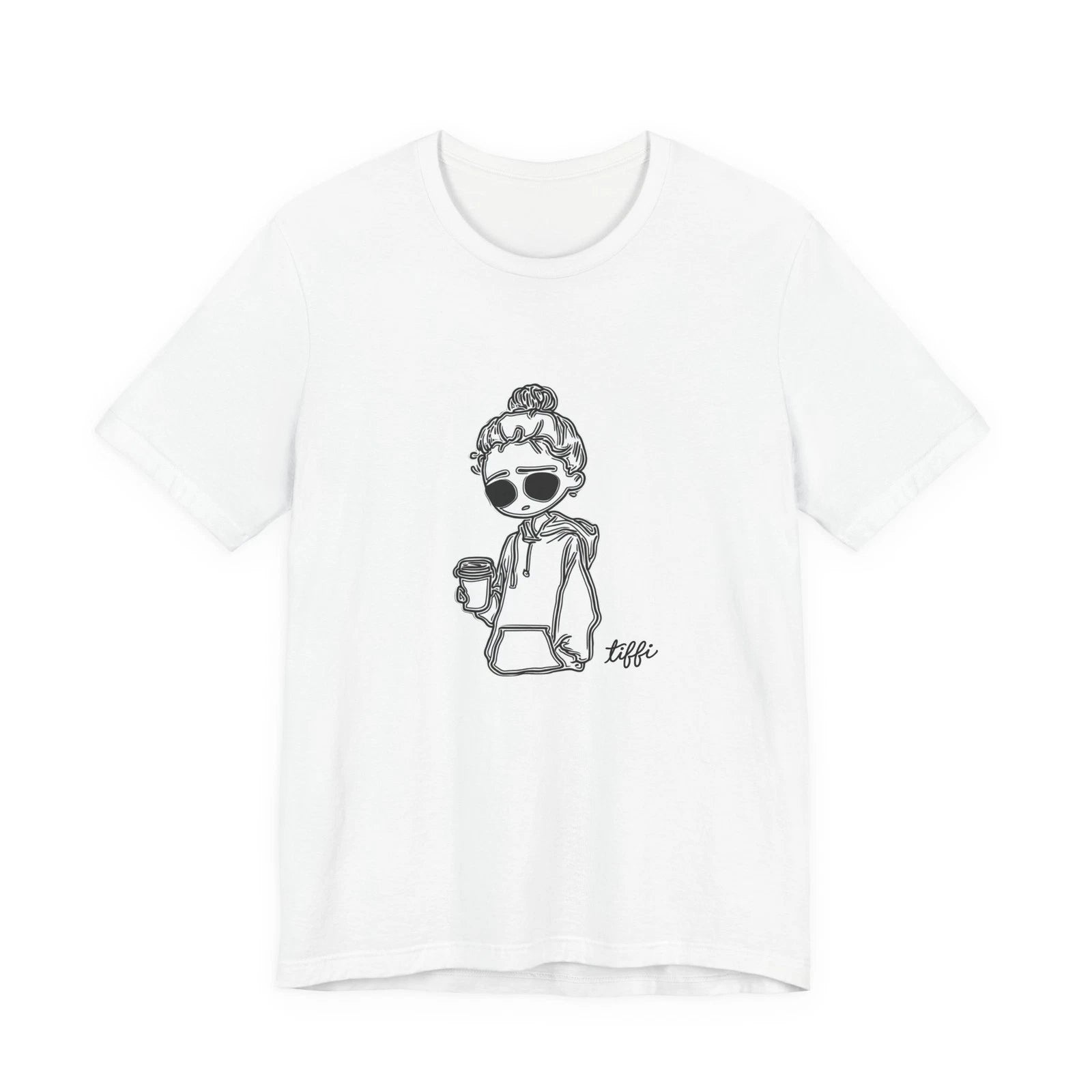 Coffee Girl Sketch Tee | Graphic T-Shirt
