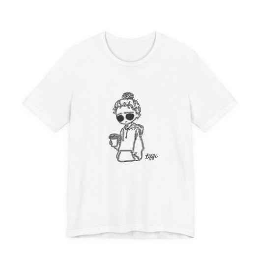Coffee Girl Sketch Tee | Graphic T-Shirt