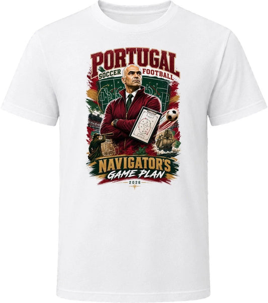 Portugal Soccer Football Coach Navigator's Game Plan T Shirt