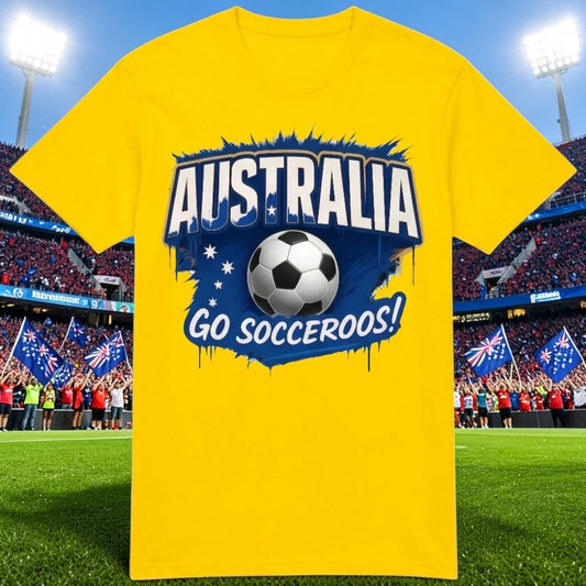 Australia Go Socceroos T Shirt, Australia Soccer Fan Shirt, Football 2026