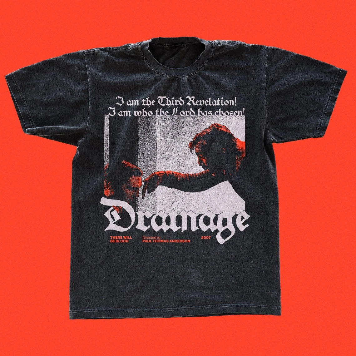 There Will Be Blood tee shirt, screen print style tshirt, black Uni UNISEX Shirt