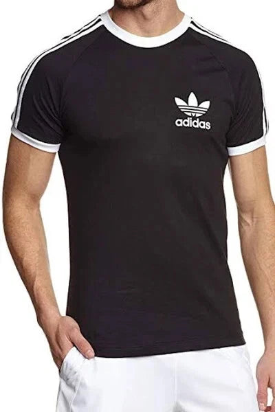 Adidas Originals Men’s 3-Stripes Cotton Tee Crew Neck Short Sleeve T-Shirt