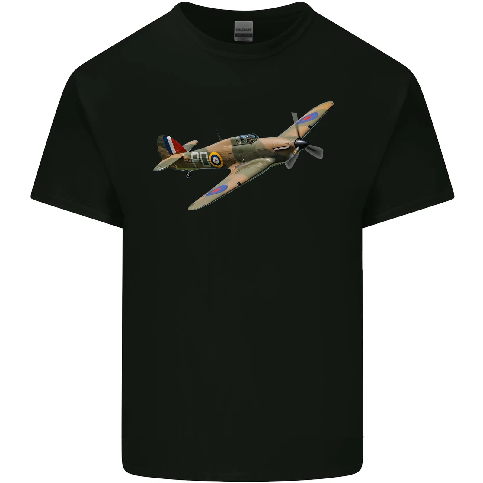 A Hawker Hurricane Flying Solo Mens Cotton T-Shirt Tee Top