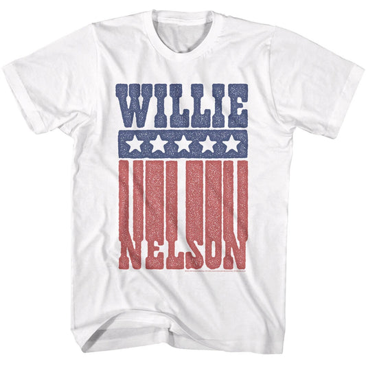 Willie Nelson American Flag Name Men's T Shirt Outlaw Country Music Merch