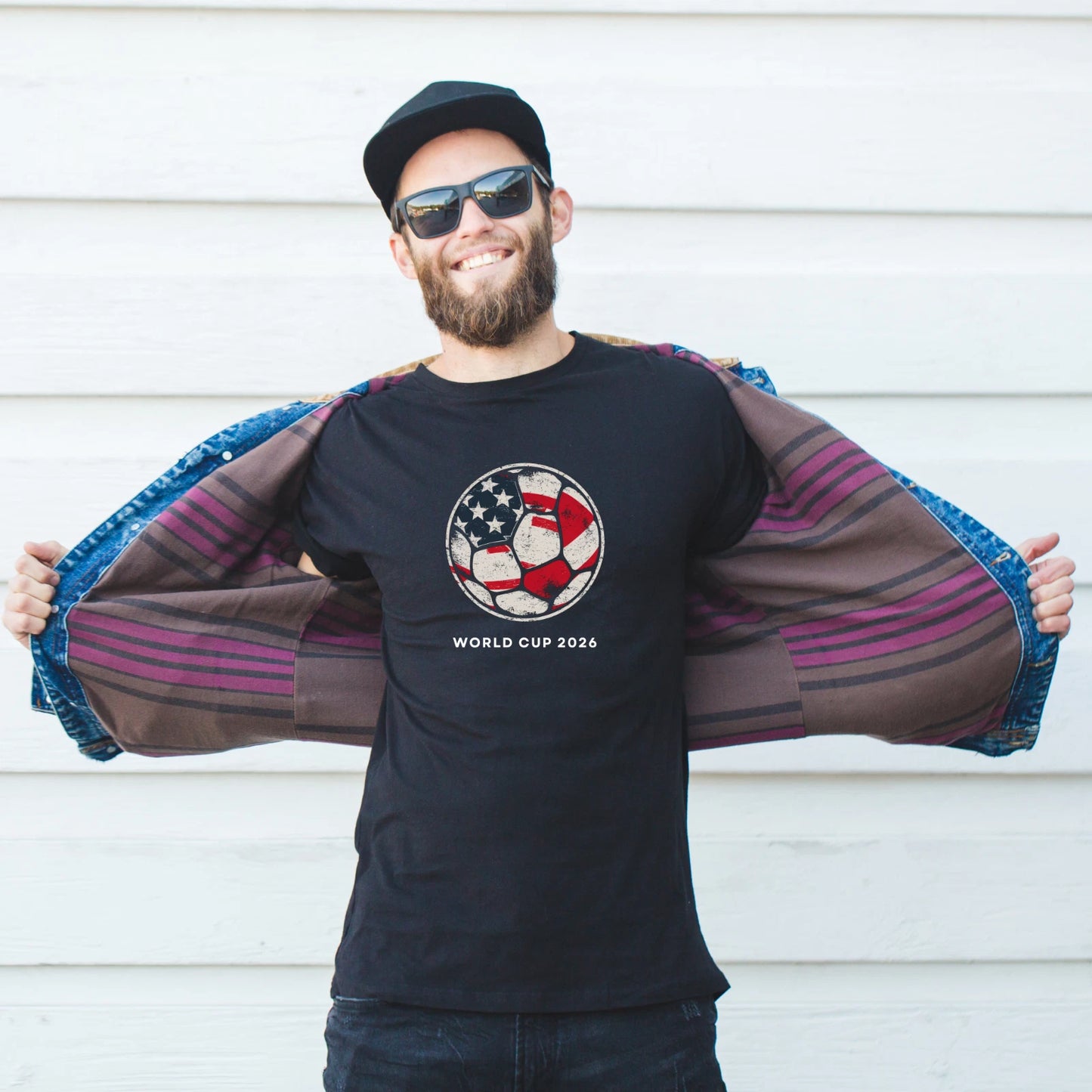 Flag USA Ball America Apparel Collection for Soccer Fans 2026 Unisex  T-Shirt