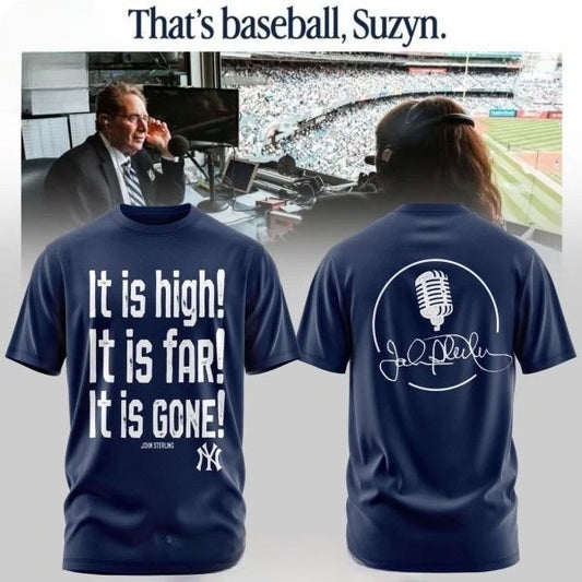 Yankees x John It Is High! It Is Far! It Is Gone! 2026 Blue Tshirt