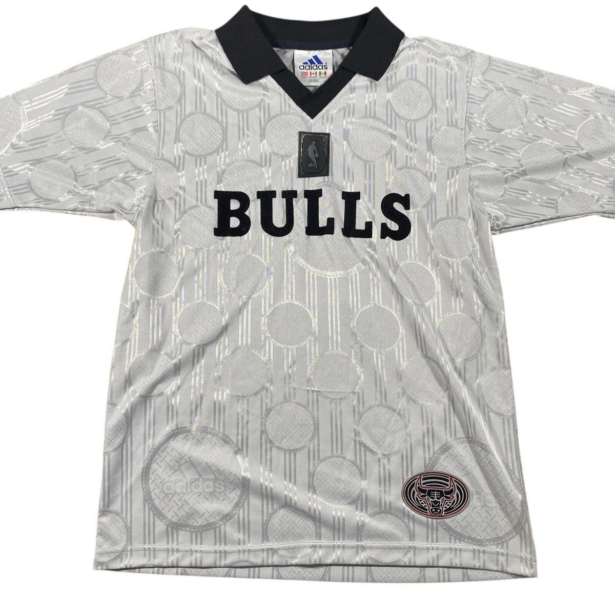 Vintage Chicago Bulls Soccer Jersey Shirt Mens XXL Adidas NBA Basketball