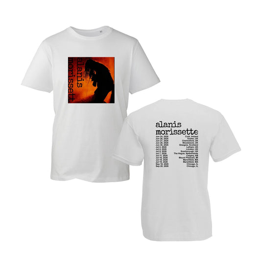 Alanis T Shirt Morissette Tour Merch Concert Album Vintage Graphic White Fan Tee