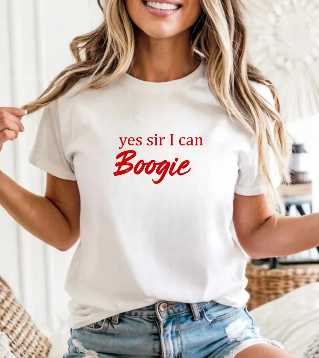 Yes Sir I Can Boogie Vintage T-Shirt - Funny Retro 70s 80s Music Gift Lover Tee