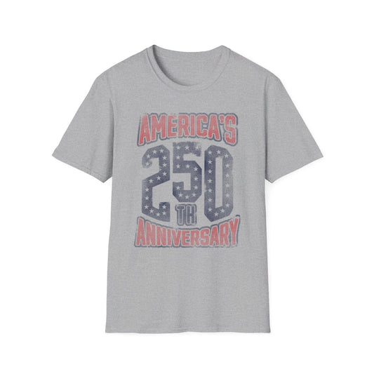 America's 250th Anniversary T-Shirt Vintage Patriotic USA 250 Celebration Tee