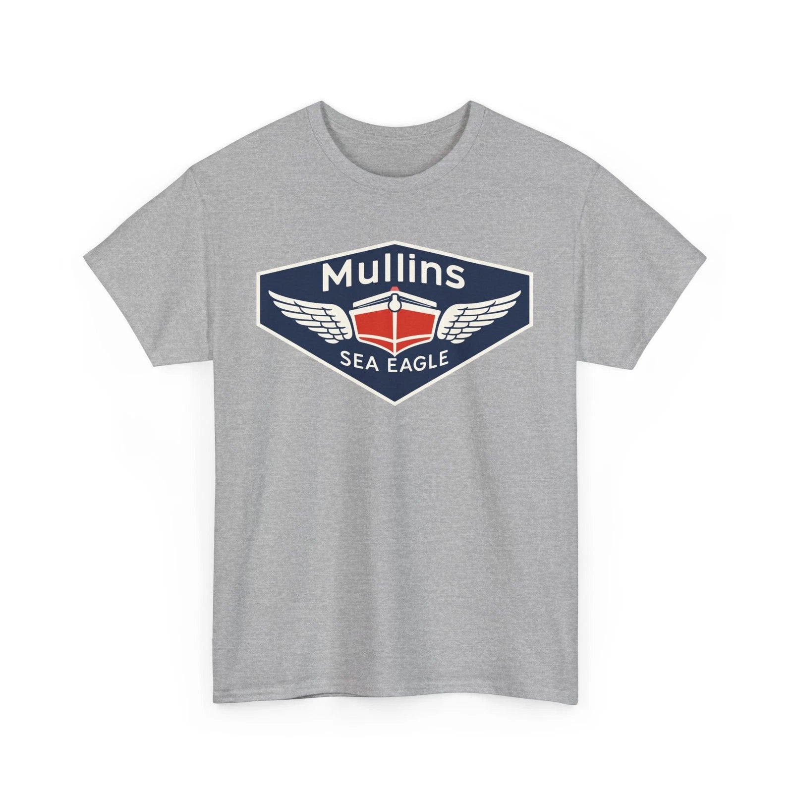 Mullins Sea Eagle Vintage Boats Logo Nautical Antique Boating Graphic T-Shirt