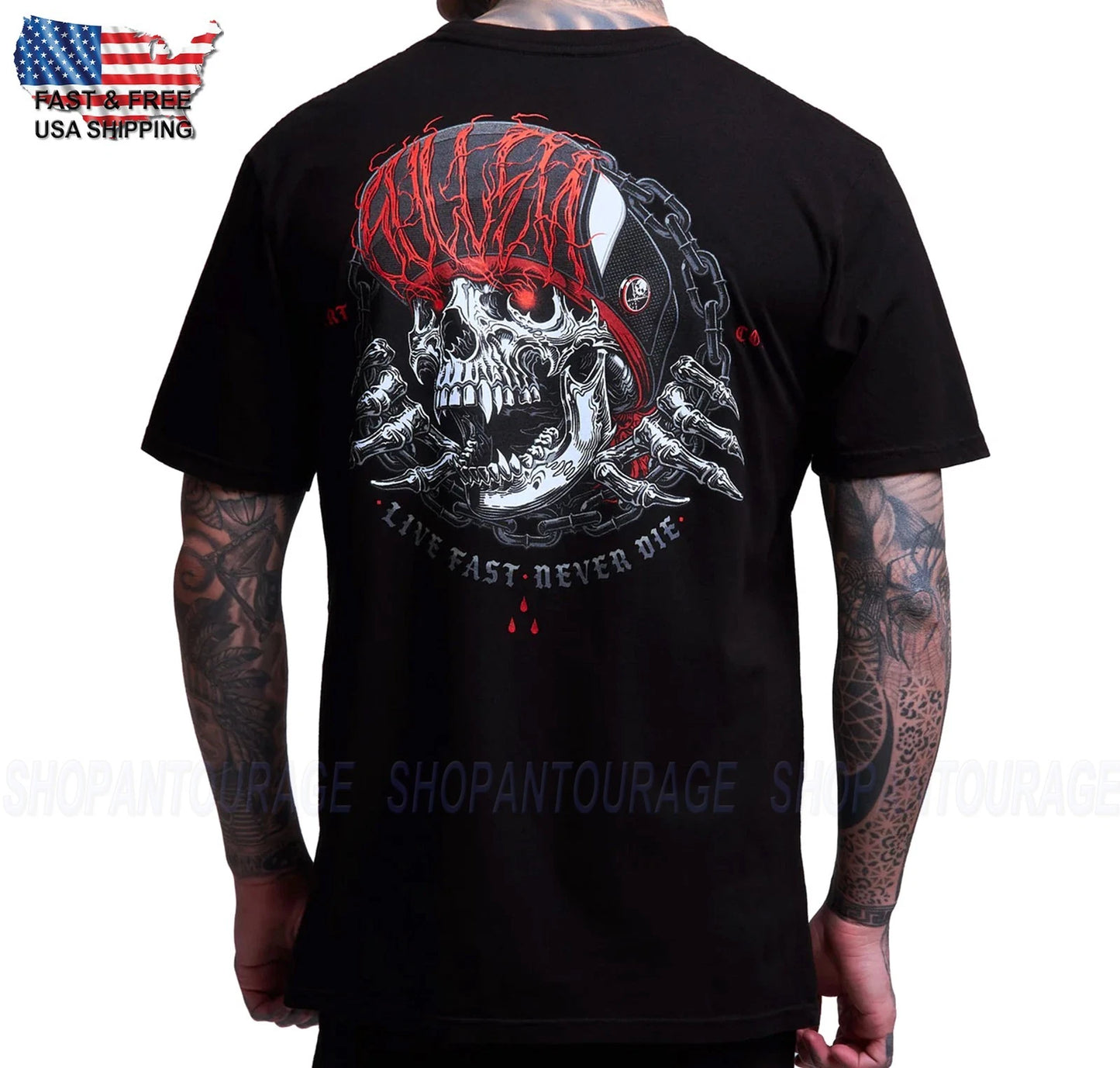 Sullen Art Collective Roadkill Premium Fit SCM8017 Short Sleeve T-shirt For Men