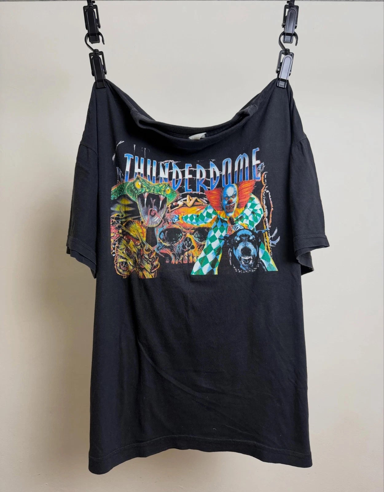 Crazy 1995 Thunderdome “Hardcore Will Never Die” tee