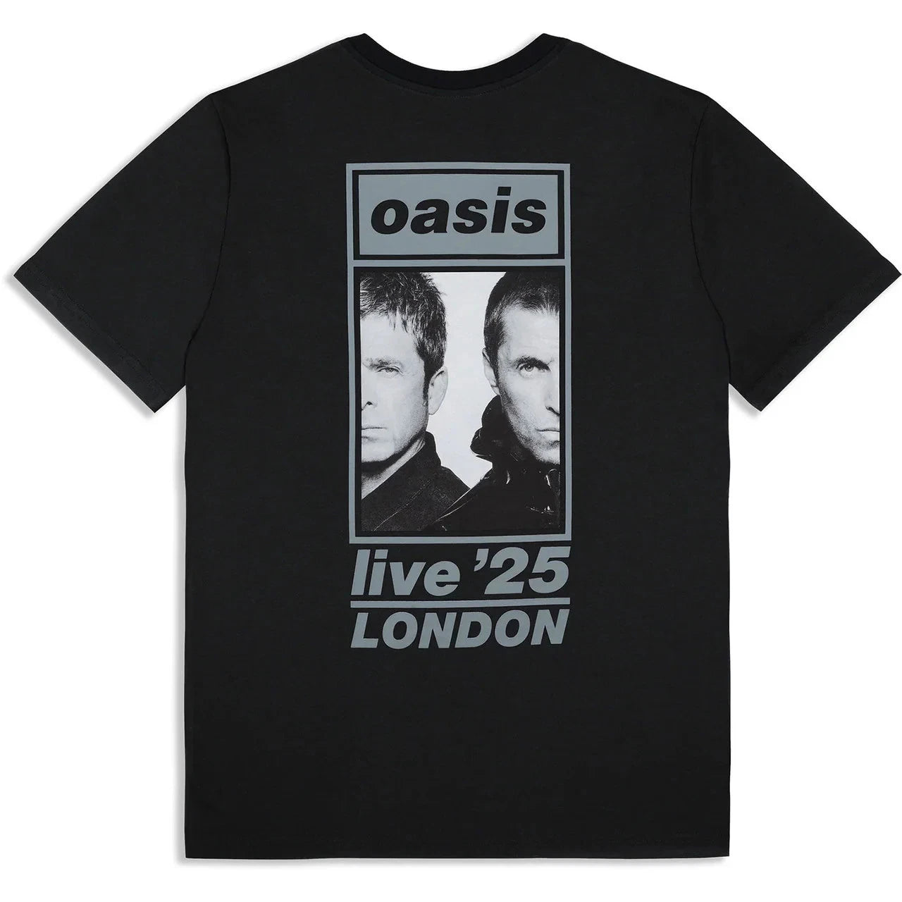 Oasis  T-Shirt: London 26 July Event (Black) (Back Print & Ex-Tour) OFFICIAL NEW