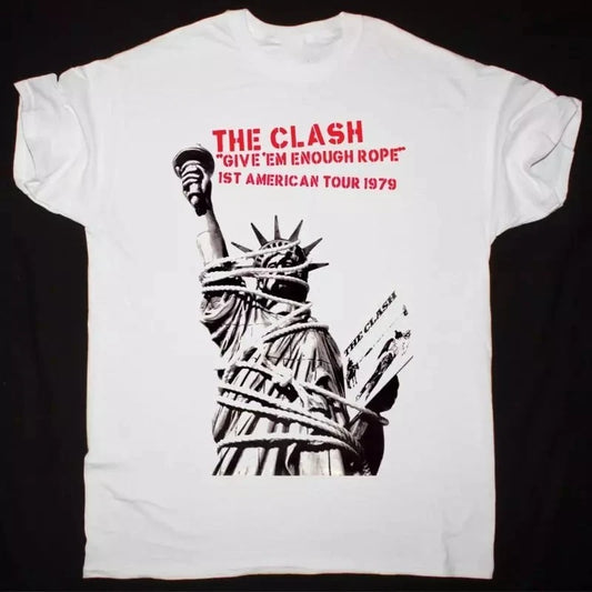 Hot THE CLASH GIVE EM ENOUGH ROPE TOUR 1979 Gift For Fans Unisex All Size TK117