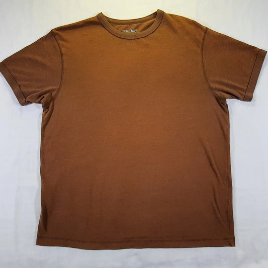 Brown Urban Pipeline Mens L Ringer Tee T-Shirt Blank UP Ultimate Y2K 90s Vintage