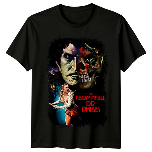 The Abominable Dr. Phibes (1971) Movie Poster Inspired T-Shirt Retro 80s Tee