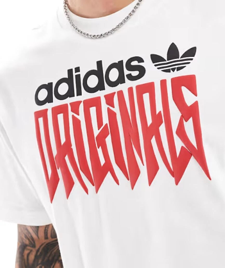 NEW MEN'S ADIDAS ORIGINALS GRAPHIC TREFOIL TEE SHIRT ~SIZE LARGE  #IX9650