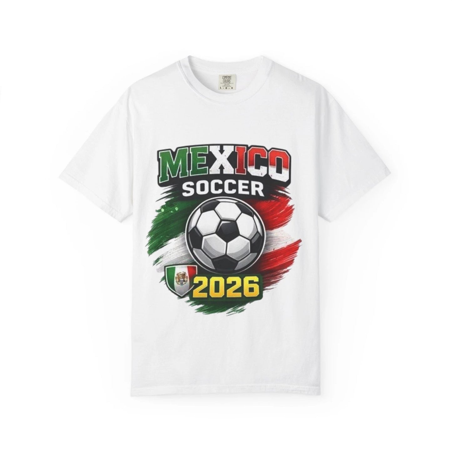 Mexico World Cup Soccer 2026 T-Shirt | Soccer Ball, Mexican Flag Colors