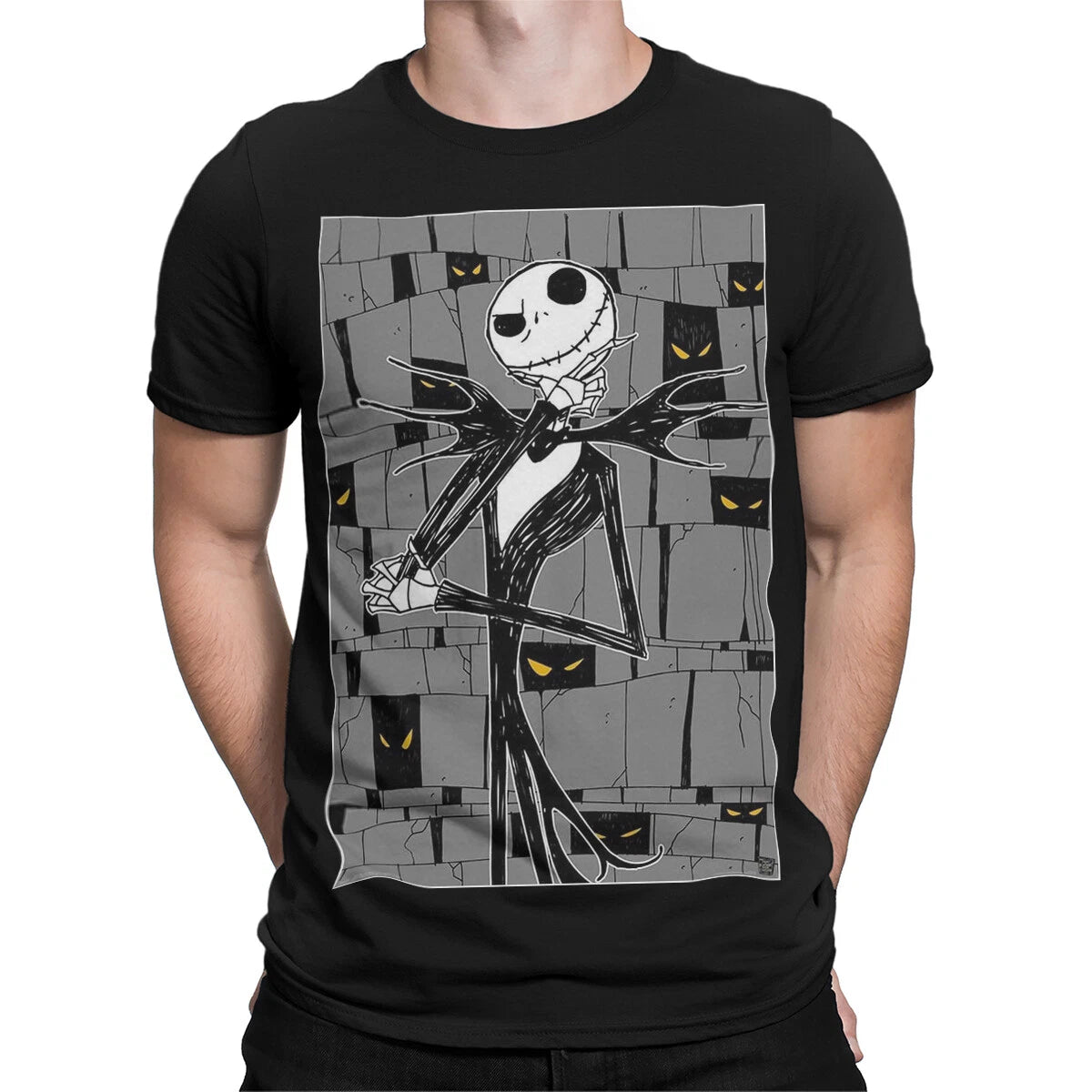 Jack Skellington Character Entertainment Graphic Tee Mens Womens Unisex T Shirt