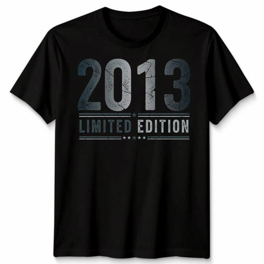 13th Birthday Gifts Unisex 13 Years Old Vintage 2013 T Shirt Mens Womens Tee
