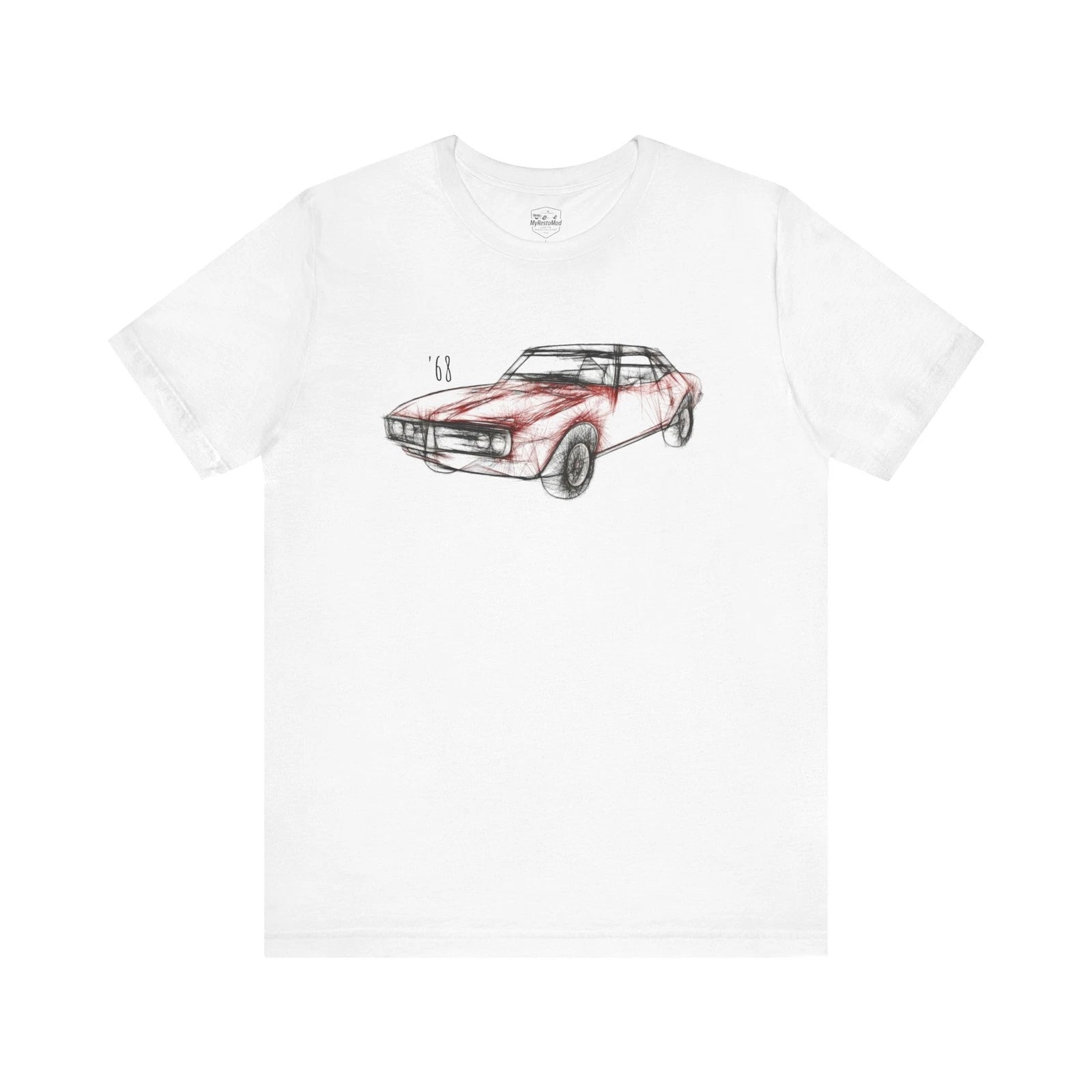 1968 Pontiac Firebird T-Shirt – Retro Red Classic Muscle Car Unisex Tee