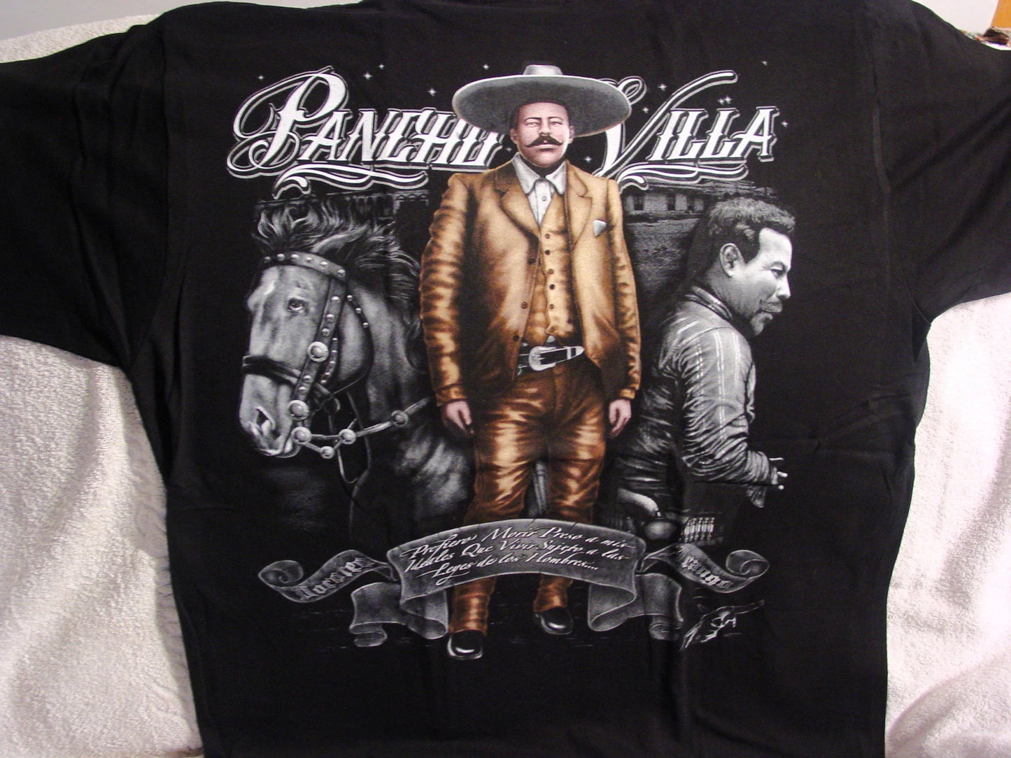DOROTEO ARANGO PANCHO VILLA MEXICO MEXICAN REVOLUTIONARY HORSE T-SHIRT