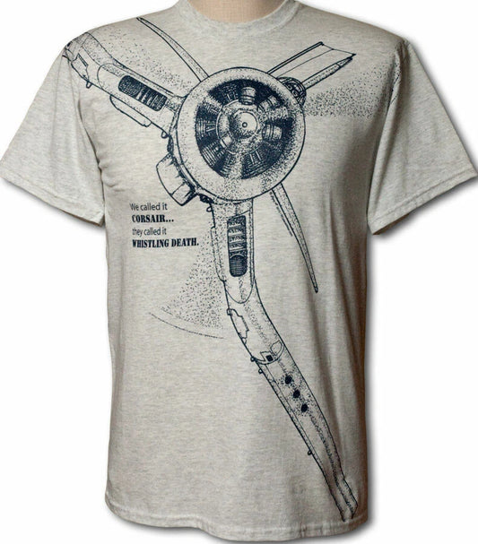 F4U Corsair WW2 WWII Airplane T-shirt with HUGE print -- Youth to Adult 5XL