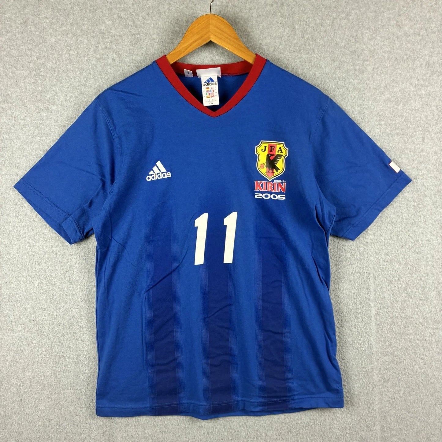 Vintage Adidas Japan National Team Soccer T Shirt Size L Kirin 2005 Football