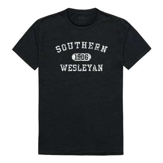 Southern Wesleyan University Warriors NCAA Distressed Arch College Tee T Shirt