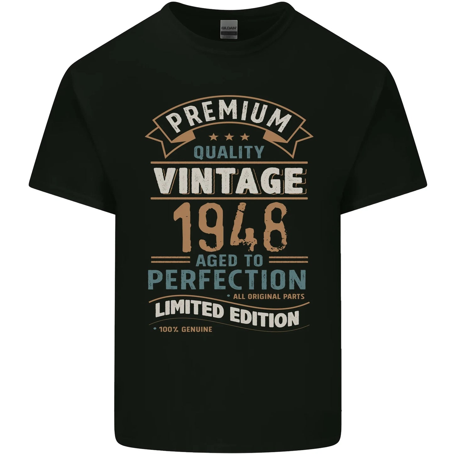 Premium Vintage 78th Birthday 1948 Mens Cotton T-Shirt Tee Top