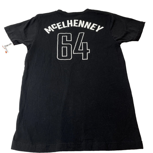Wrexham AFC McElhenney 64 T-Shirt Mens Small Black Excellent Soccer Fan Tee