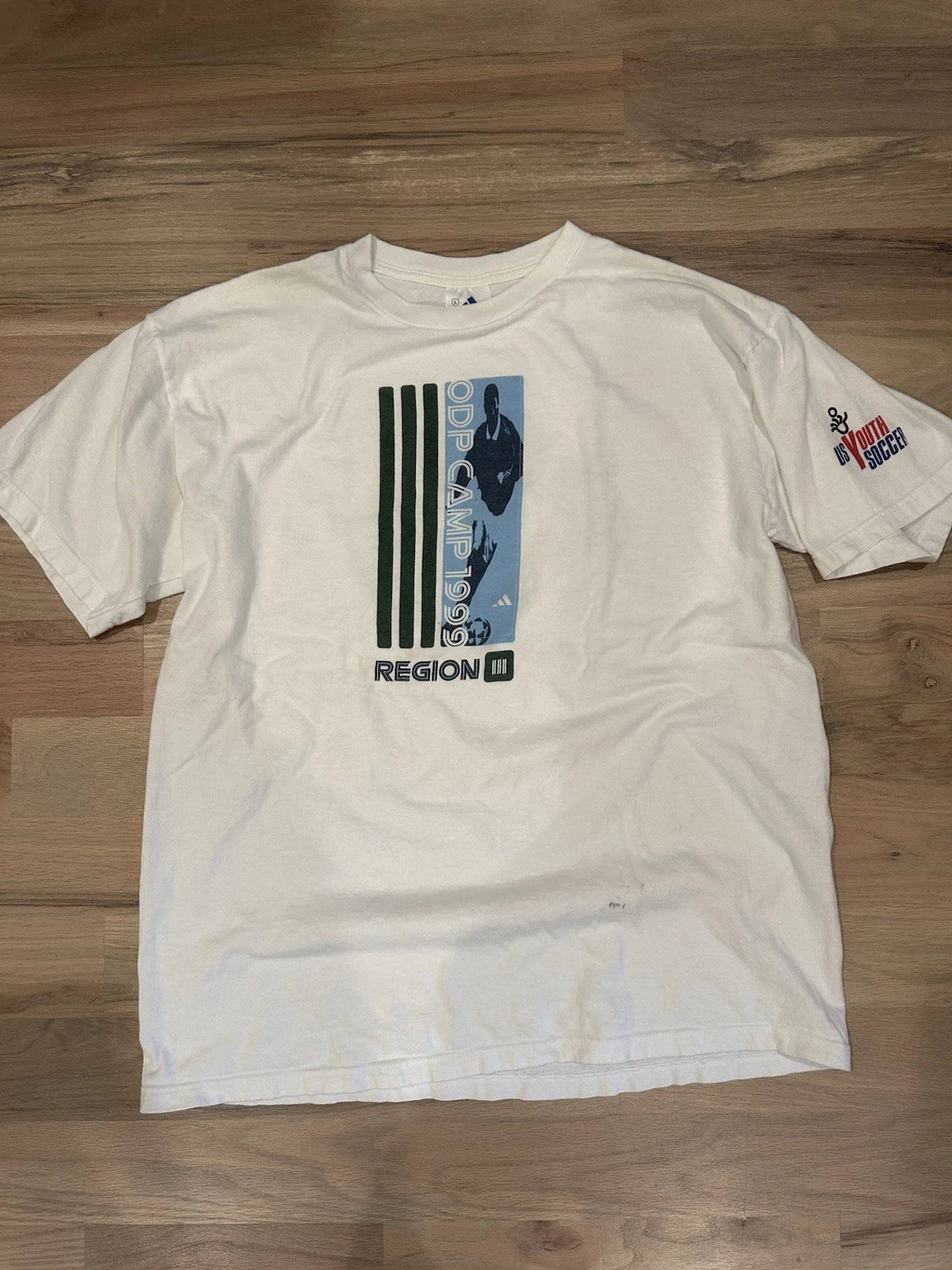 Vintage Adidas Soccer 1999 ODP Olympic Development Program Shirt Region 3 -Large