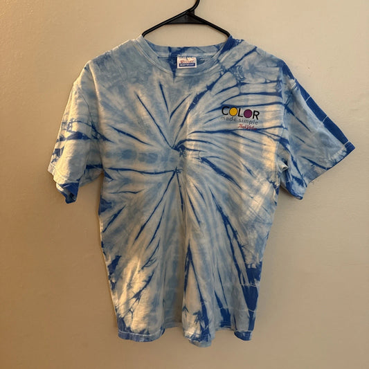 True Value Hardware Store “Color Made Simple” Men’s Medium Shirt - Blue TyeDye