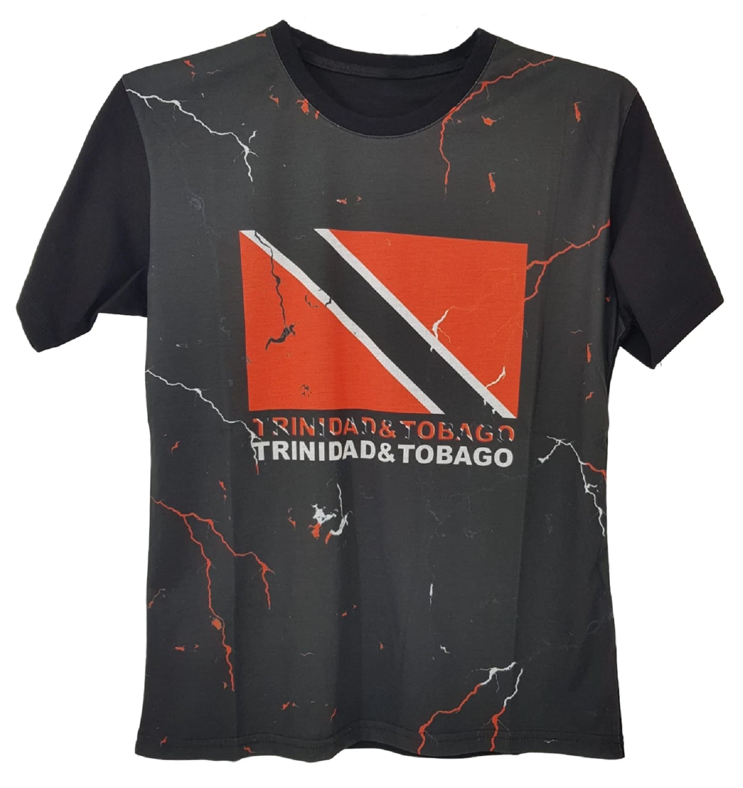 Trinidad & Tobago Flag Tshirt T-shirt Tee Top City Map Courage Dedication Purity