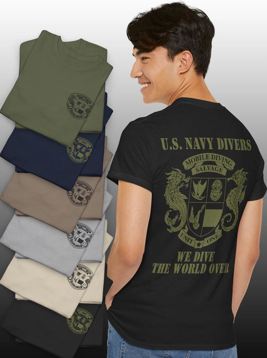 Combat Diver Mobile Diving & Salvage Unit 1 One MDSU 1 Special Operations Tshirt