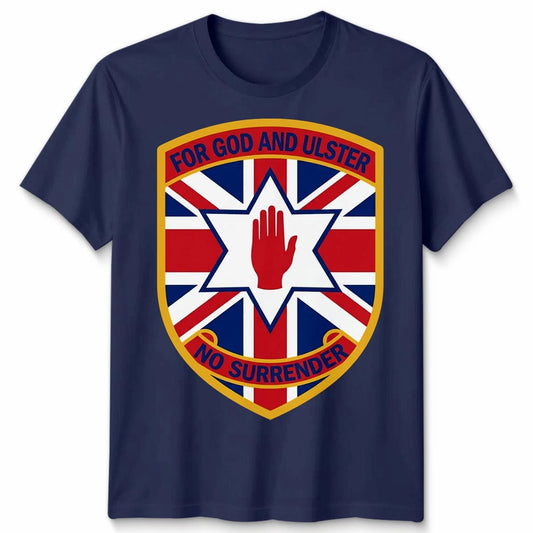 For God And Ulster Unisex T Shirt No Surrender Battle Of The Boyne Tee