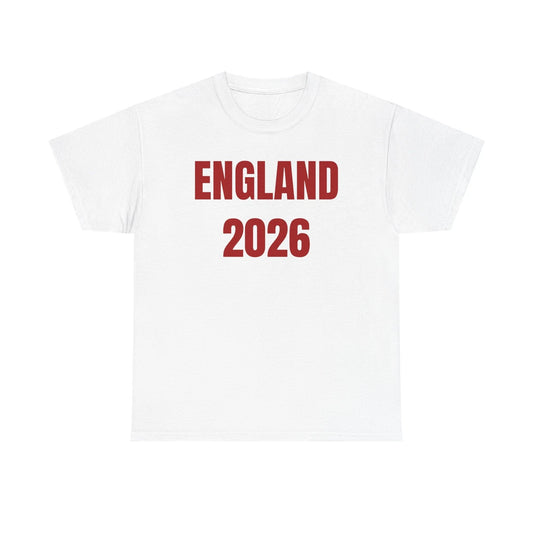 England 2026 T-Shirt | World Cup Football Soccer Tee Cotton
