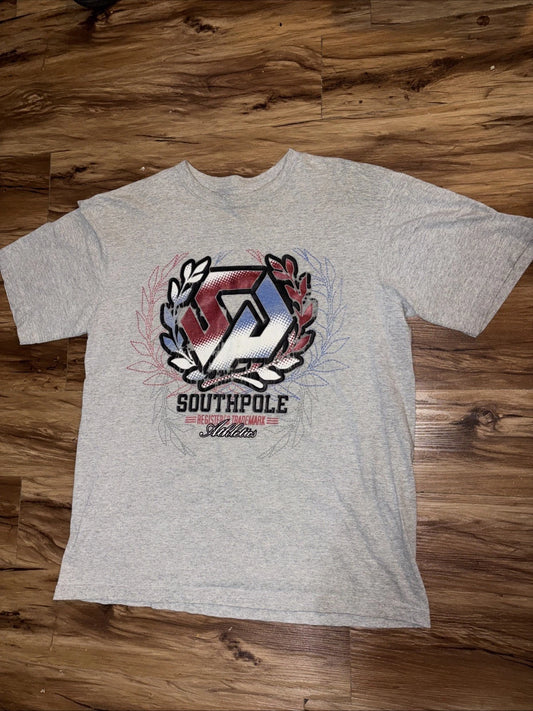 Grey Modern Southpole Athletics T Shirt Size XL No Flaws