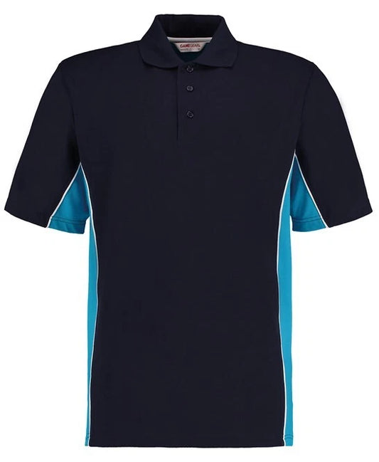 Personalised Custom Game Gear Track Polo Classic Fit Taped Neck Casual KK475