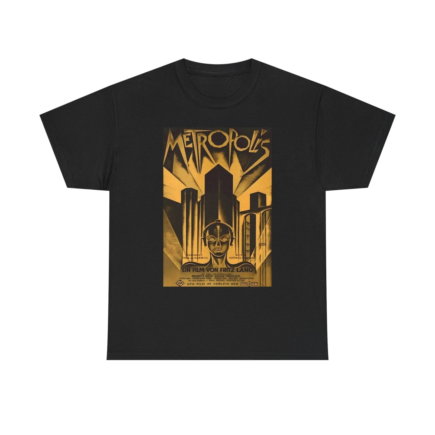 Metropolis (1927 film) Vintage Movie Poster T-Shirt, Iconic Cult Film Tee